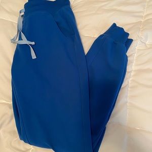 FIGS royal blue size small T jogger scrub pants!